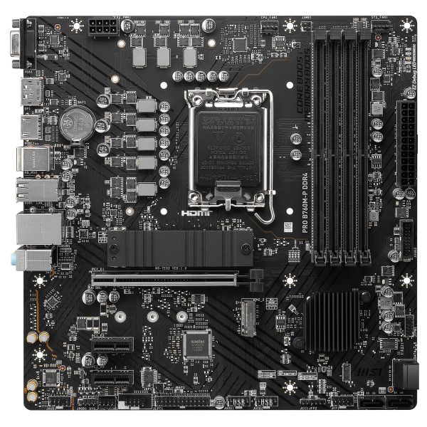 MSI PRO B760M-P DDR4 - MICRO ATX - SOCKET 1700 - 4X DDR4 - M.2 PCIE 4.0 - USB 3.1 - PCIE 4.0 16X - – Image 2