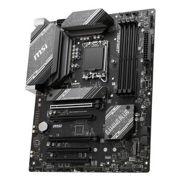 MSI B760 GAMING PLUS WIFI - ATX SOCKET 1700 - INTEL B760 - 4X DDR5 -M.2 PCIE 4.0 -USB 3.1 - WI-FI 6E – Image 4