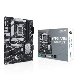 ASUS PRIME B760-PLUS ATX - LGA1700 - 4X DDR5 - M.2 PCIE 4.0 - USB 3.2 - PCI-E 5.0 - LAN 2.5 - BLACK
