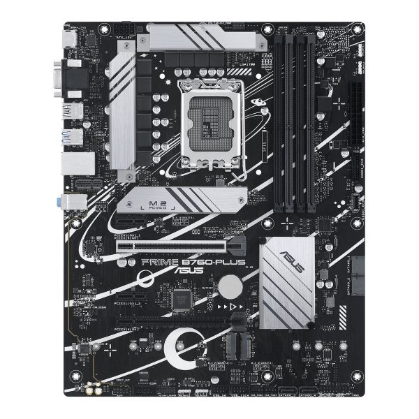 ASUS PRIME B760-PLUS ATX - LGA1700 - 4X DDR5 - M.2 PCIE 4.0 - USB 3.2 - PCI-E 5.0 - LAN 2.5 - BLACK – Image 3