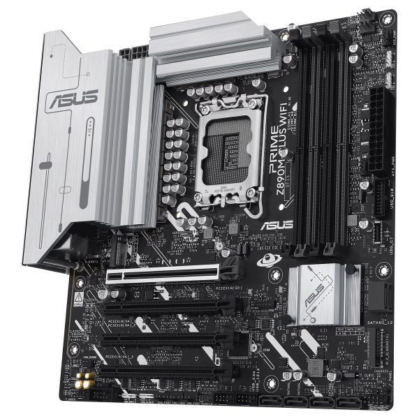 ASUS PRIME Z890M-PLUS WIFI MATX - SOCKET INTEL 1851 -4X DDR5 - M.2 PCIE 5.0 - LAN 2.5 WI-FI 7 -BLACK – Image 3