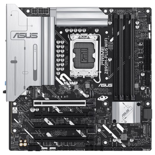 ASUS PRIME Z890M-PLUS WIFI MATX - SOCKET INTEL 1851 -4X DDR5 - M.2 PCIE 5.0 - LAN 2.5 WI-FI 7 -BLACK – Image 4