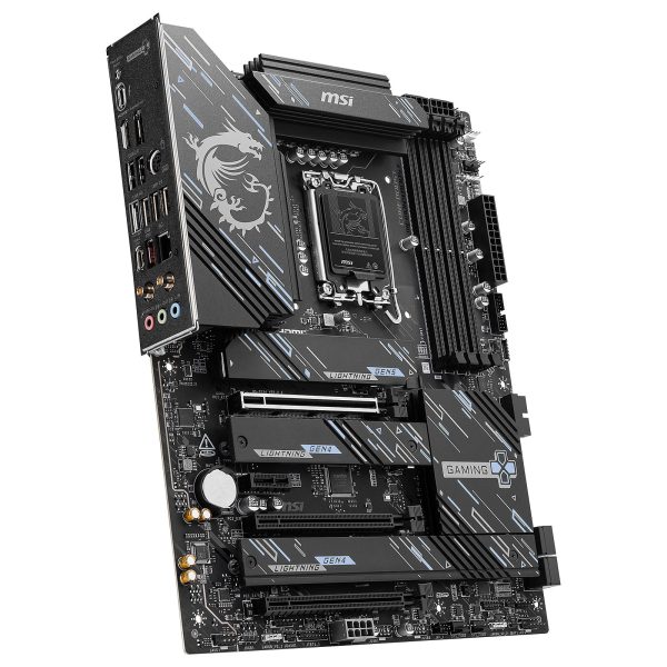 MSI Z890 GAMING PLUS WIFI - ATX SOCKET 1851 - Intel Z890 - 4X DDR5 - M.2 PCIE 5.0 - WI-FI 7 - LAN 5G – Image 2
