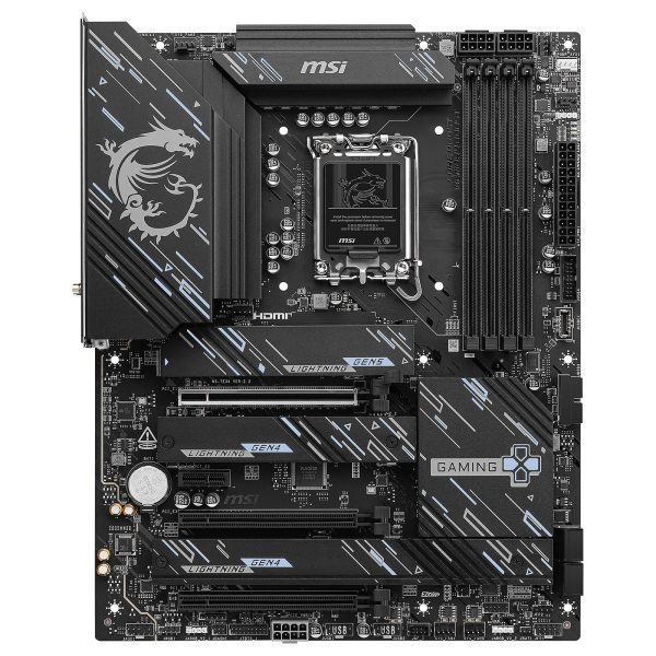 MSI Z890 GAMING PLUS WIFI - ATX SOCKET 1851 - Intel Z890 - 4X DDR5 - M.2 PCIE 5.0 - WI-FI 7 - LAN 5G – Image 3