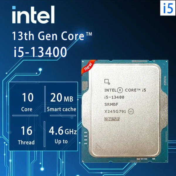 PROCESSEUR Intel Core i5-13400 - 10 CŒURS - 20 MO CACHE - JUSQU'À 4.6 GHZ - INTEL 1700 - 65 W – Image 4