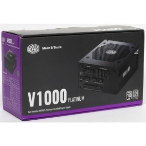 COOLER MASTER V1000 - ALIMENTATION 1000W PLATINUM - FULL MODULAIRE - 80 PLUS - DC to DC - BLACK