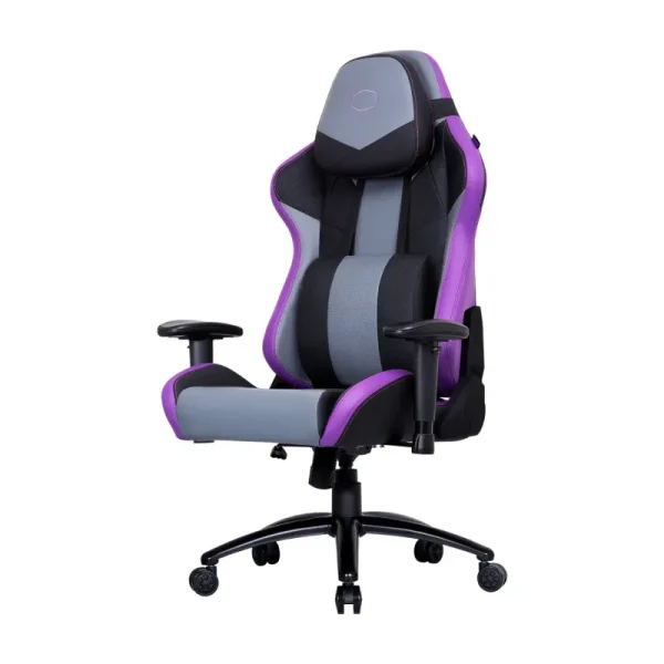 COOLER MASTER CHAISE GAMING CALIBRE R3 - CUIR PU - INCLINABLE 180 - ACCOUDOIRS 2D - 150 KG - PURPLE – Image 3