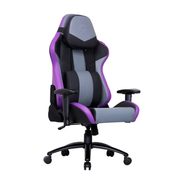 COOLER MASTER CHAISE GAMING CALIBRE R3 - CUIR PU - INCLINABLE 180 - ACCOUDOIRS 2D - 150 KG - PURPLE – Image 2