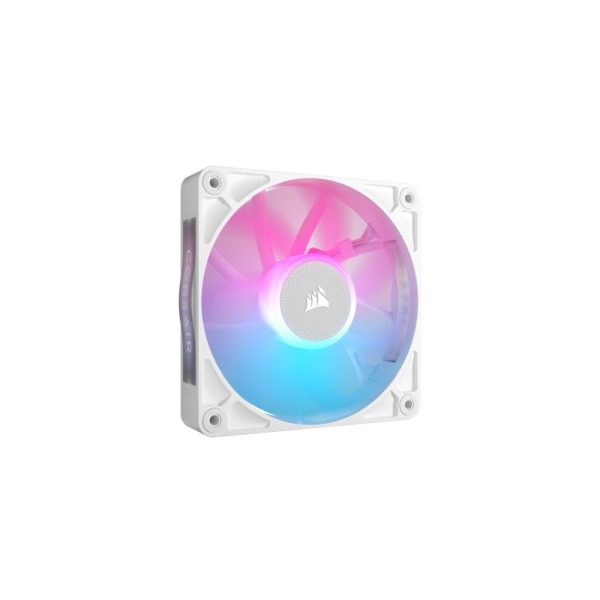 CORSAIR RX120 RGB EXPANSION - VENTILATEUR 120 MM - 8LED ARGB - ICUE LINK - 2 000 RPM - 12V - WHITE – Image 4