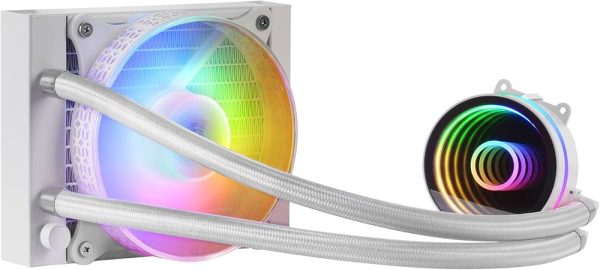 WATERCOOLING MARS GAMING ML-ONE120- MULTI SOCKET- TDP 200W- INFINITY MIRROR- FRGB SILENT FAN- PINK – Image 3