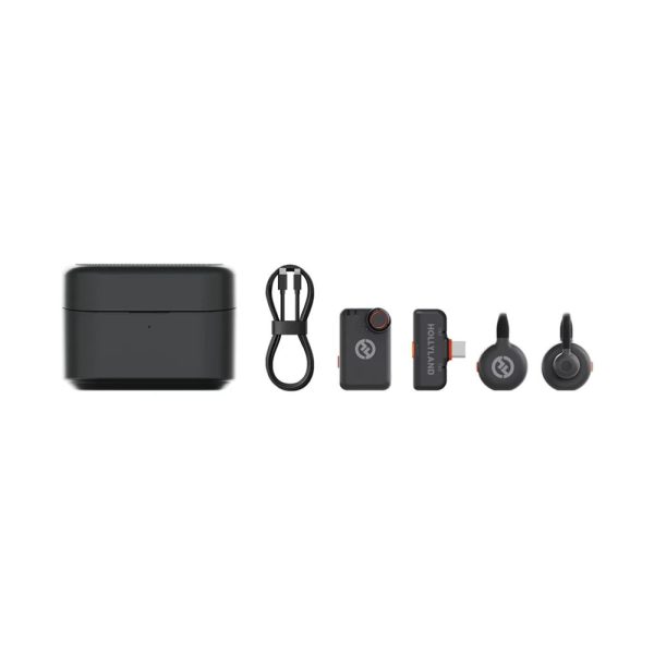HOLLYLAND LARK M2S COMBO - MICROPHONE SANS FIL - ULTRA-C - 2TX + 1RX + RX CAMERA - 2,4 GHZ - BLACK – Image 3