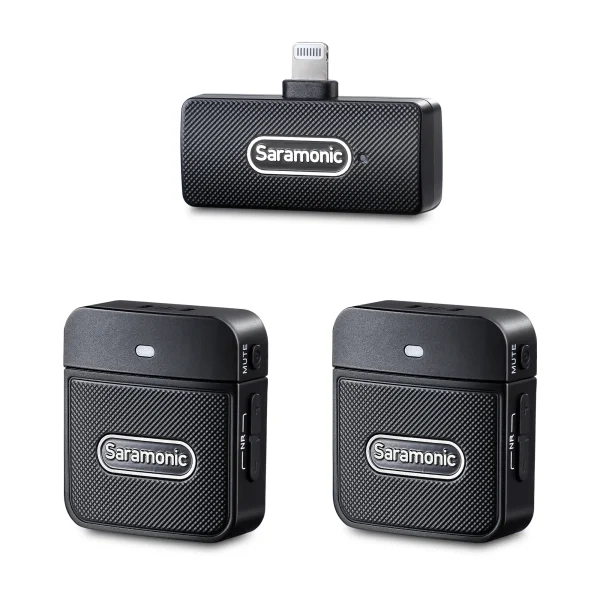 SARAMONIC BLINK100 B4 - MICROPHONE SANS FIL - DUAL CHANEL - 2TX + 1RXDI - POUR IPHONE & IPAD -2.4GHZ – Image 3