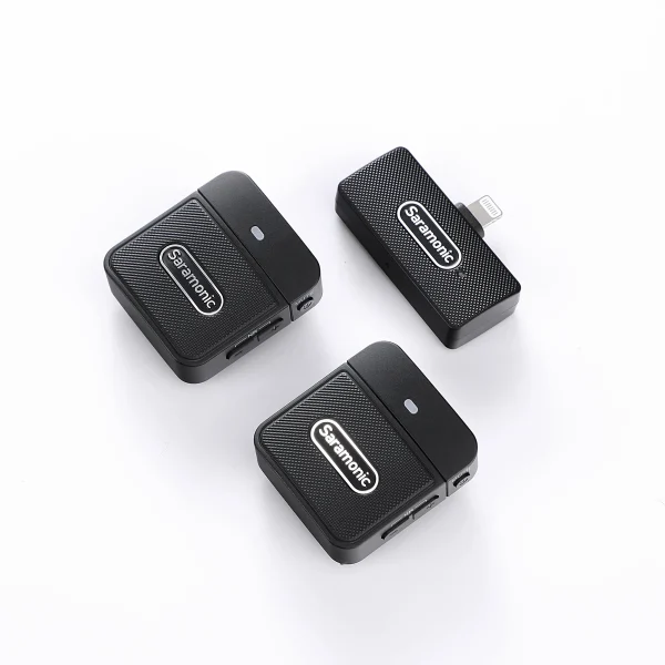 SARAMONIC BLINK100 B4 - MICROPHONE SANS FIL - DUAL CHANEL - 2TX + 1RXDI - POUR IPHONE & IPAD -2.4GHZ – Image 4