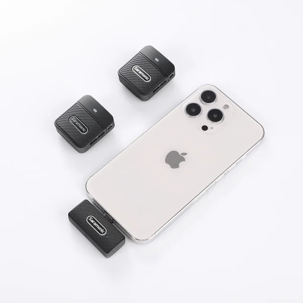 SARAMONIC BLINK100 B4 - MICROPHONE SANS FIL - DUAL CHANEL - 2TX + 1RXDI - POUR IPHONE & IPAD -2.4GHZ – Image 9