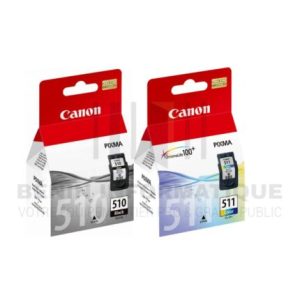 Canon Cartouche d'encre PG-510 Noir - CL-511 couleur Originale