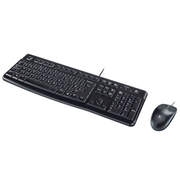 LOGITECH MK120 - COMBO CLAVIER + SOURIS FILAIRE USB, CONFORTABLE, RÉSISTANT, PLUG & PLAY - BLACK – Image 3