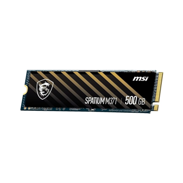 MSI SPATIUM M371 500Go - SSD NVMe M.2 Gen3x4 - 2000 Mo/s - 480TBW - NAND 3D - BLACK – Image 3