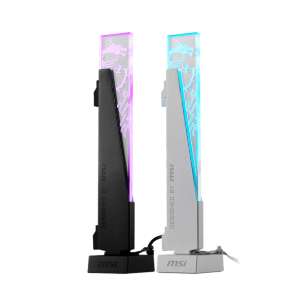 MSI MPG ARGB SUPPORT DE CARTE GRAPHIQUE - 30 - 135 MM - MAGNETIC BASE - RÉGLABLE - BLACK & WHITE