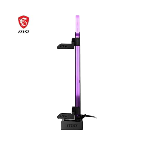 MSI MPG ARGB SUPPORT DE CARTE GRAPHIQUE - 30 - 135 MM - MAGNETIC BASE - RÉGLABLE - BLACK & WHITE – Image 6