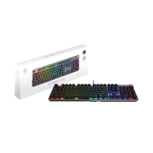 MSI STRIKE 600 - CLAVIER GAMING - SILENT SWITCHES - ERGONOMIC KEYCAPS - MYSTIC - USB 2.0 - BLACK