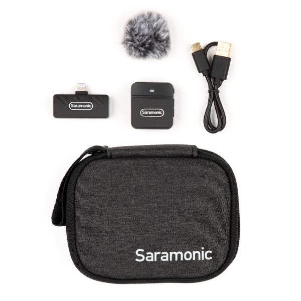 SARAMONIC BLINK100 B3 - MICROPHONE SANS FIL - DUAL CHANEL - 1TX + 1RX - POUR IPHONE & IPAD - 2.4GHZ – Image 2
