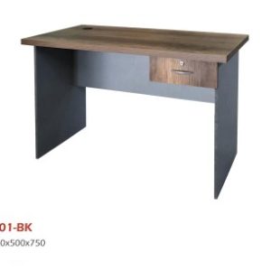 BUREAU LOCAL 1001 - BOIS MÉLAMINE - UN TIROIR - 1 MÈTRE - BLANC / BEIGE / MARRON - NEUF