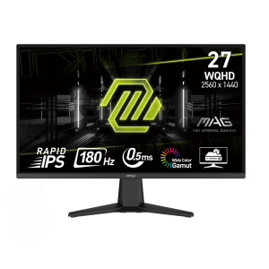 ECRAN MSI MAG 275QF - 27" 2.5K WQHD 2560X1440 - 180HZ - 0,5ms - IPS - sRGB 101% - HDR READY - BLACK