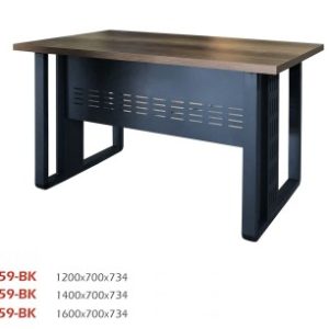 BUREAU LOCAL 1259 - BOIS MÉLAMINE - PIEDS MÉTALLIQUE - 1.2 MÈTRE - BLANC / BEIGE / MARRON - NEUF