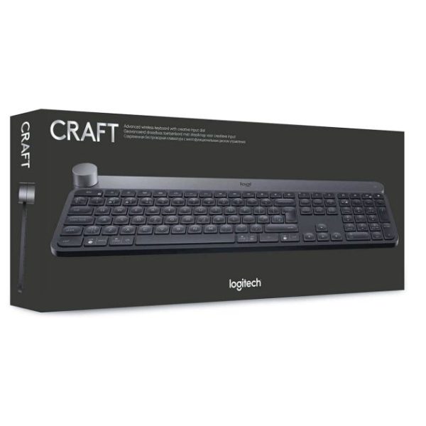 LOGITECH CRAFT Clavier Sans Fil 2,4 GHz/Bluetooth Molette de Contrôle, Rétroéclairées, Rechargeable, – Image 5