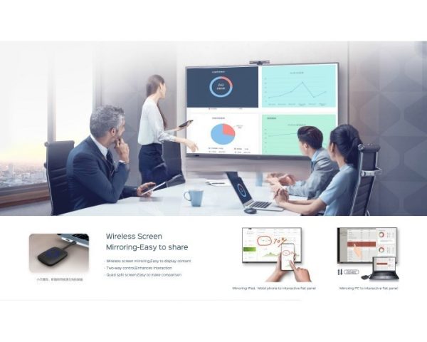 ECRAN INTERACTIF IRIS A95 PRO 65" - MTK9666 - 4G - 32G - 4K 60HZ - TOUCH SCREEN -WIFI 5 - SUPPORT – Image 6