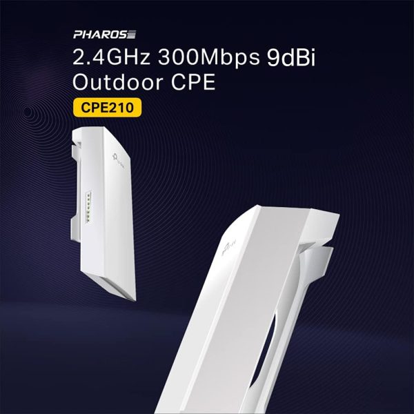 TP-Link CPE210 Point d'Accès Extérieur Wi-Fi 2.4GHz 300 Mbps 9DBi – Image 5