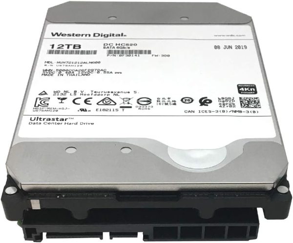 WD Ultrastar DC HC520 - 12TB Disque dur serveur 3.5" 12 To 7200 RPM 256 Mo SATA 6Gb/s – Image 4