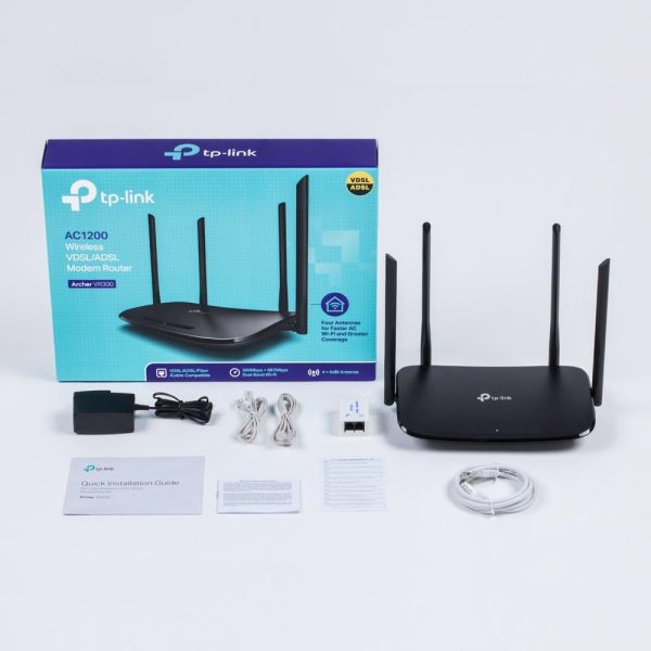 TP-LINK Archer VR300 Modem Routeur sans Fil AC1200 VDSL- ADSL - 300 Mbps at 2.4 GHz – Image 2