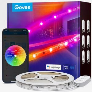 GOVEE RGBIC PRO LED STRIP LIGHT H619A 5M 16.4FT Wi-Fi Bluetooth Alexa & Google Compatible Light
