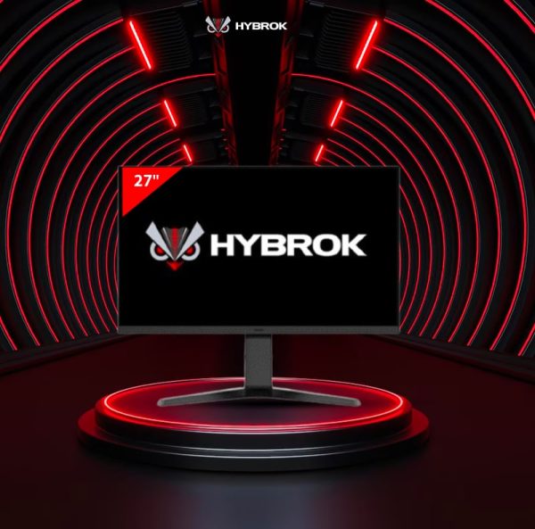 ECRAN HYBROK LIGHT HG27CUF - 27" FHD - DALL VA - CURVED - 180HZ - 1MS -VGA/HDMI - SPEAKER - BLACK – Image 4