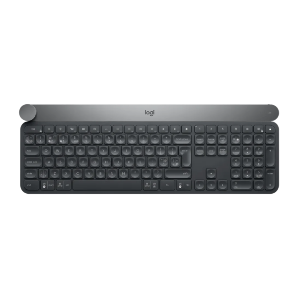 LOGITECH CRAFT Clavier Sans Fil 2,4 GHz/Bluetooth Molette de Contrôle, Rétroéclairées, Rechargeable,