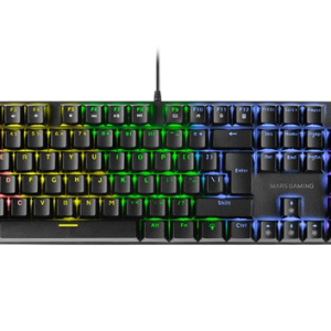 MARS GAMING MK422 - CLAVIER GAMING MÉCANIQUE - SWITCHS BLEUS - RGB CHROMA - FULL SIZE - BLACK