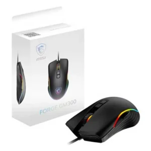 MSI FORGE GM300 - SOURIS GAMING RGB - CAPTEUR OPTIQUE - BLACK - 7200 DPI - FILAIRE