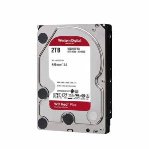 WD RED PLUS NAS WARE 2TB - DISQUE DUR HDD 3.5" - 5400 RPM - SATA 6 GB/S - 64MB CACHE - WD20EFPX