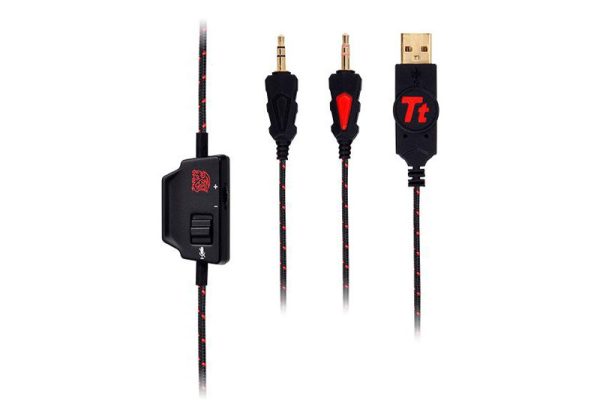 Tt eSPORTS by THERMALTAKE CRONOS GO Casque Gamer LED ultra léger avec microphone rétractable – Image 8