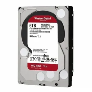WD RED PLUS NAS WARE 6 TB - DISQUE DUR HDD 3.5" - 7200 RPM - SATA 6 GB/S - 256MB CACHE - WD60EFPX