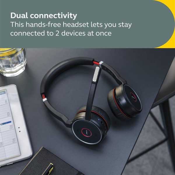JABRA EVOLVE 75 SE - MICRO-CASQUE SANS FIL - STÉRÉO PRO - 3 MICROS - BLUETOOTH - 8 APPAREILS – Image 6
