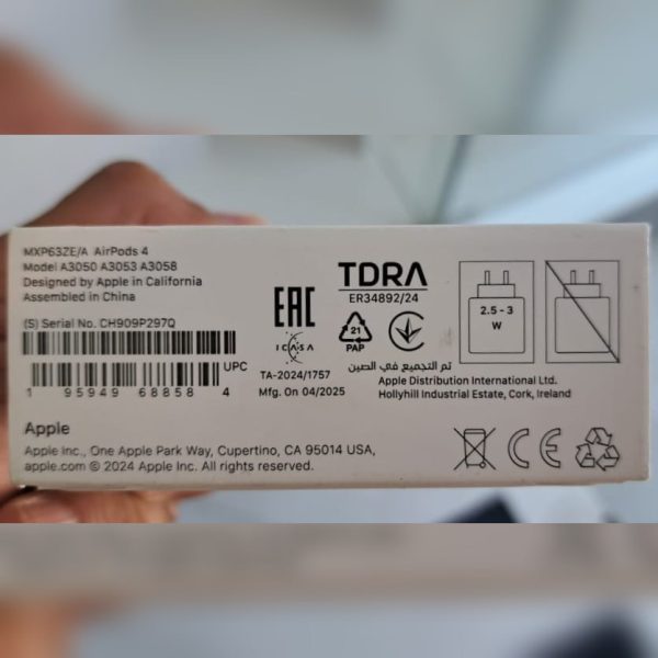 APPLE AIRPODS 4 - BLUETOOTH TRUE WIRELESS - AURICULAIRES -COMMANDES - MICRO - CHARGE USB-C - WHITE – Image 6