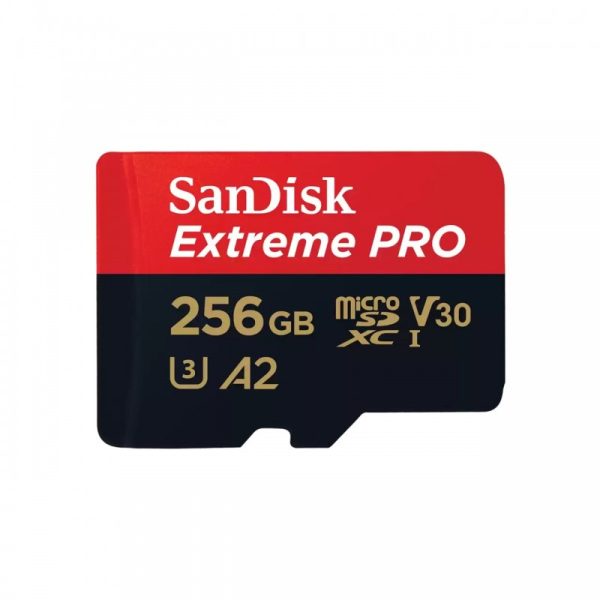 SANDISK EXTREME PRO 256GB - CARTE MÉMOIRE MSDXC UHS-I - JUSQU'À 200 MO/S - UHD 4K - AVEC ADAPTER – Image 2