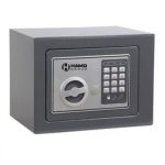 COFFRE FORT SE-S17EV - ACIER DURABLE - 25x19x19 cm - PANNEAU ÉLECTRONIQUE - SÉCURITÉ MAXIMALE -NOIR