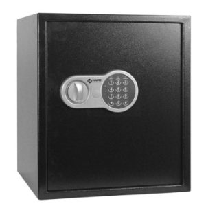 COFFRE FORT SE-S25EV - ACIER DURABLE - 37x27x27 cm - PANNEAU ÉLECTRONIQUE - SÉCURITÉ MAXIMALE -NOIR