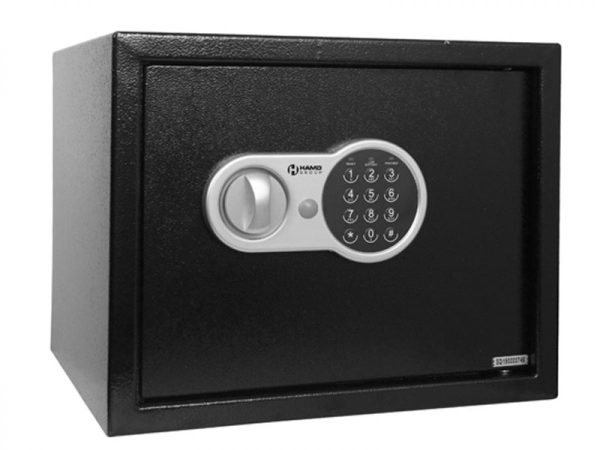 COFFRE FORT SE-S30EV - ACIER DURABLE - 40x32x32 cm - PANNEAU ÉLECTRONIQUE - SÉCURITÉ MAXIMALE -NOIR