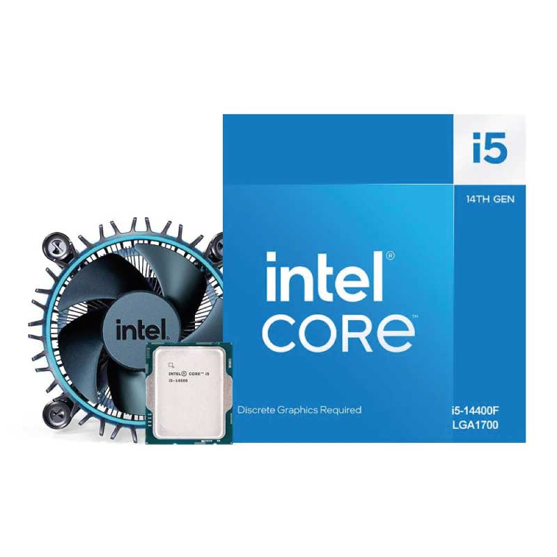 INTEL CORE i5-14400F - 10 CORES - 16 THREADS - 4.7 GHz TURBO - SOCKET LGA1700 - CACHE 20 MO