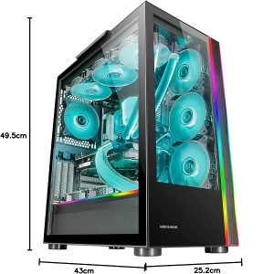 Boitier Mars Gaming MC-ULTRA Tour Gaming Custom XXL E-ATX Double Bande LED ARGB