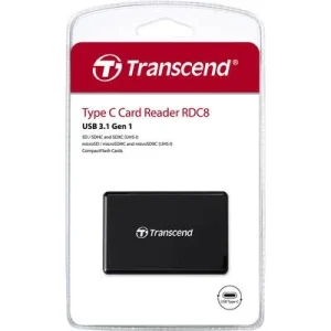 Transcend RDC8 Lecteur de Carte Mémoire Externe USB 3.1 Type C